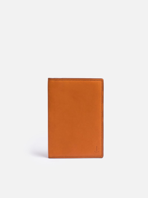 Modern Passport Wallet, Tobacco