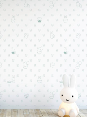 Miffy Bears Kids Wallpaper In Green By Kek Amsterdam