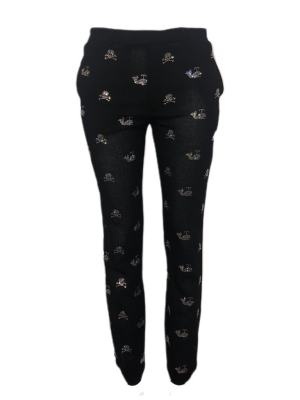 'skull Crossbones And Whales' Narrow Pants