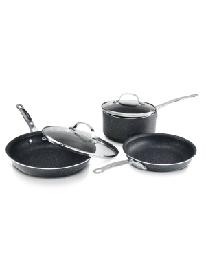 As Seen On Tv Granite Stone Diamond 5pc Cookware Set