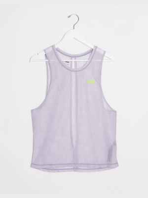 Asos 4505 Sheer Yoga Open Back Tank