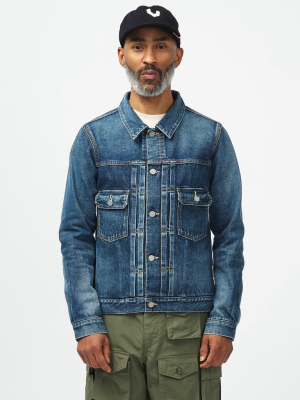 Ss 101 Jkt Dmgd-1001 In Indigo