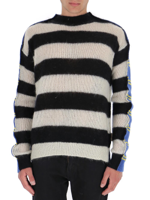 Marni Panelled Striped Jumper