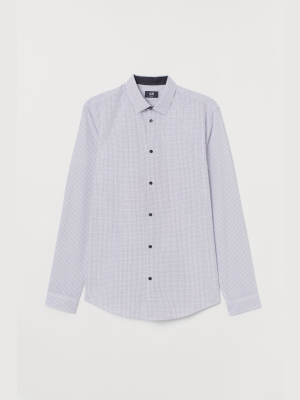 Cotton-blend Shirt Slim Fit