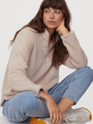 Faux Shearling Sweater