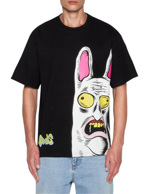 T-shirt With Rabbit Hole Prints