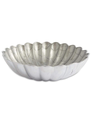 Julia Knight Peony 12" Round Deep Bowl In Platinum