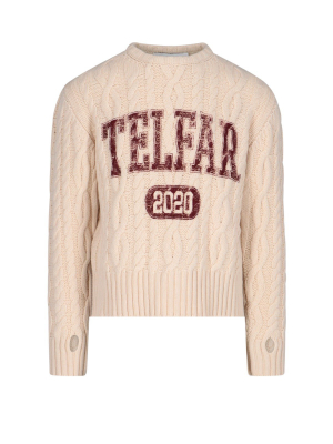 Telfar Logo Cable-knit Jumper