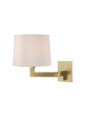 Fairport 1 Light Wall Sconce Aged Brass