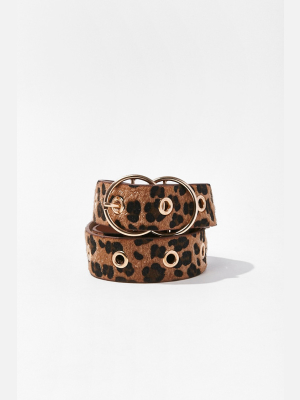 Leopard Print Waist Belt