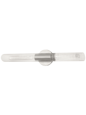 Cecily 2 Light Large Wall Sconce - Polished Nickel