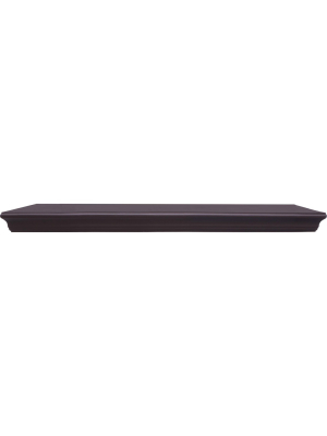 24" X 1.5" Bristol Aston Floating Shelf Matte Finish Brown - Kiera Grace