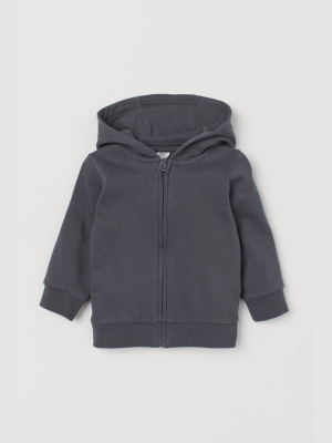 Hooded Sweatshirt Jacket