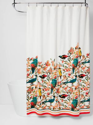 Flora/bird Shower Curtain - Opalhouse™