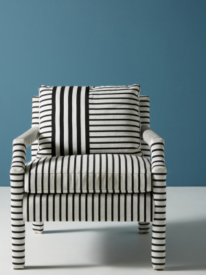 Banded Stripe Delaney Chair