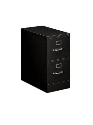 2 Drawer Locking Office Filing Cabinet Black - Hon