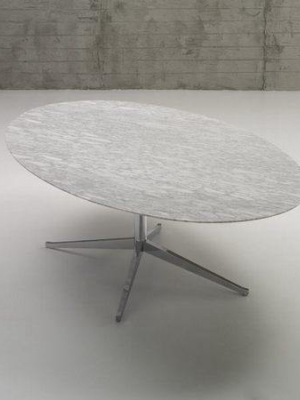 Florence Knoll 78" X 48" Oval Table Desk