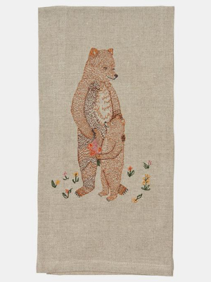 Mama Bear And Cub Towel