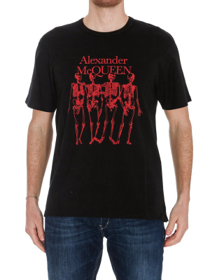 Alexander Mcqueen Skeleton Print T-shirt