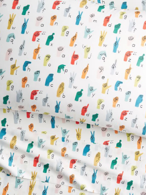 Organic Sign Language Pillowcases