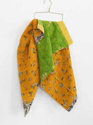 Connected Goods One-of-a-kind Kantha Baby Blanket No. 08205