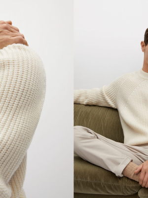 Wool-blend Knit Sweater