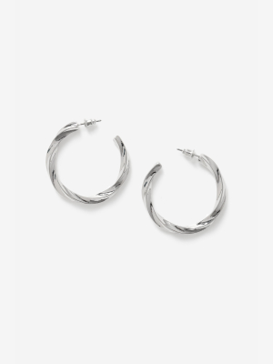 **twist Hoop Earrings