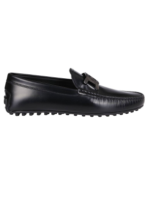 Tod's Logo Plaque Loafers