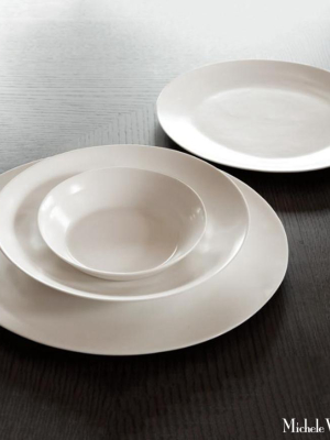 Matte Porcelain Pasta Plate White Set Of 4