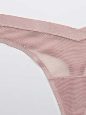 Aerie Mesh Thong Underwear