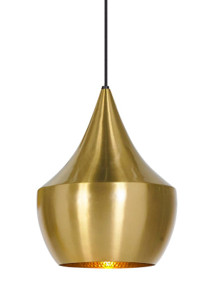 Beat Fat Pendant - Brass