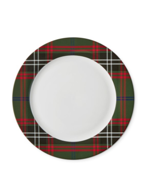 Green Plaid Dinner Plates