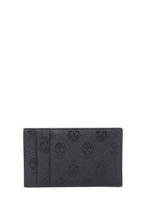 Alexander Mcqueen Skull Printed Cardholder