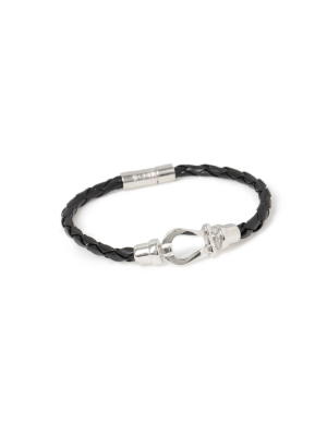 Black Leather Bracelet*