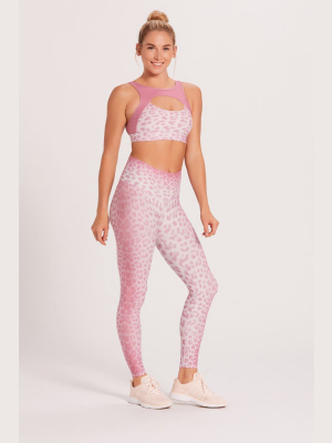 Pink Leopard Barefoot Legging