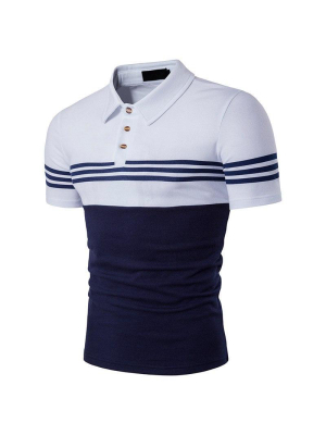 Pologize™ Unique Striped Polo Shirt