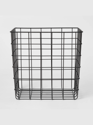 Decorative Baskets Steel Square Black - Room Essentials™