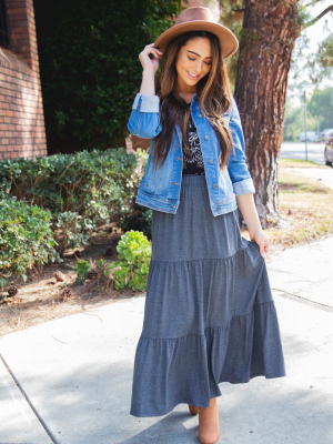 The Celeste Skirt - Charcoal