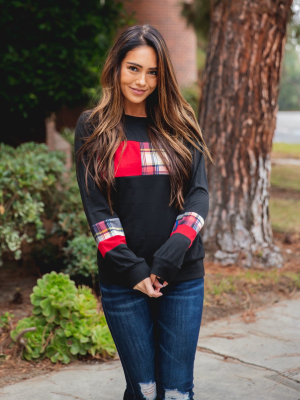 The Bonnie Top - Red/ Red Plaid