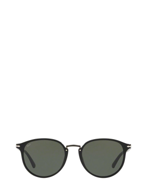 Persol Typewriter Round Frame Sunglasses