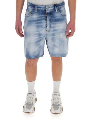 Dsquared2 Distressed Denim Shorts