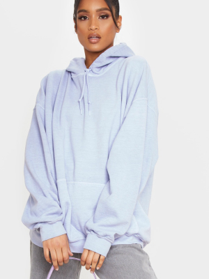 Lead Grey Washed Oversized Hoodie