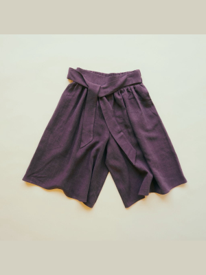 Jupe-culotte Phoenix Prune