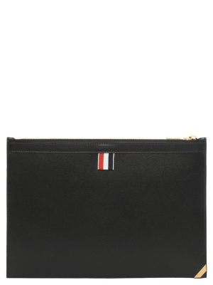 Thom Browne Rwb Logo Clutch Bag