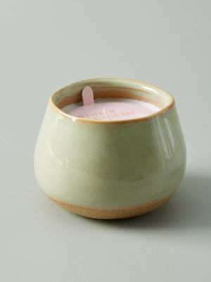 Dip-dyed Ceramic Candle