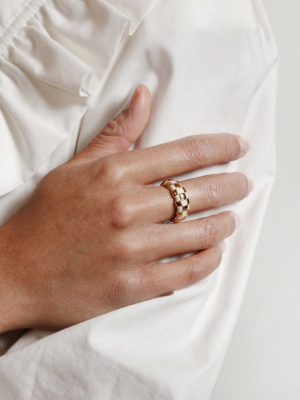 Cream + Gold Libby Ring