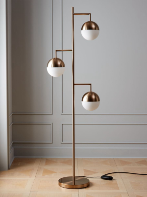 Orbs Champagne Floor Lamp