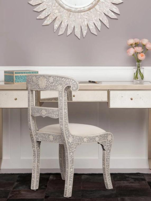 Mia Desk Palladian Silver Oak