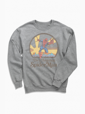 Spider-man Retro Crew Neck Sweatshirt
