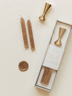Brass Wax Seal Sets By Written Word Calligraphy
